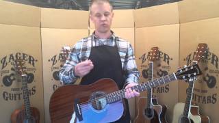 Correct String Height How to Raise amp Lower Action  Zager EZPlay Guitars [upl. by Panta90]