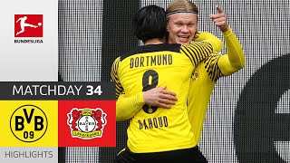 Borussia Dortmund  Bayer 04 Leverkusen  31  Highlights  Matchday 34 – Bundesliga 202021 [upl. by Arretahs589]