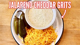 Jalapeno Cheddar Grits  The CHEESIEST Cheese Grits Recipe [upl. by Ecirtnahc543]