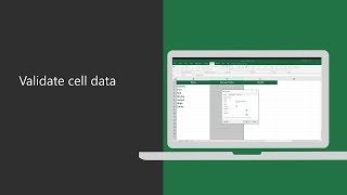 How to validate cell data in Microsoft Excel [upl. by Azilef]