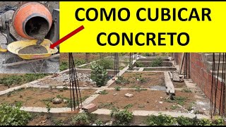 Como CUBICAR CONCRETO  Cantidad de MATERIALES Para HORMIGÓN [upl. by Milak]