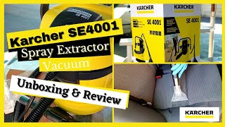 Karcher SE4001 Spray Extractor Unboxing amp Review  Car upholstery nozzle  Auto Exquisite Detail [upl. by Jud]