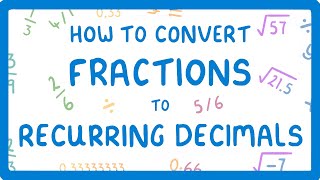 How to Convert Fractions to Recurring Decimals Proportions Part 36 [upl. by Mairhpe]