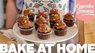 Bake At Home  Chocolate Cupcake Recipe amp Tutorial  Cupcake Jemma [upl. by Mozelle]