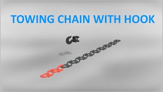 FS19  Towing Chain With Hook v1000 [upl. by Haimrej811]