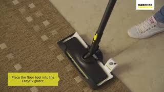 Karcher EasyFix Steam Cleaner  Using the Carpet Glider [upl. by Ridinger507]