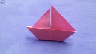 Origami  Barco velero de papel [upl. by Kcirdes]