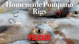 Pompano Fishing Homemade Rigging [upl. by Hammock]