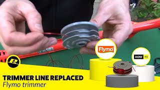 How to Load a Flymo Trimmer line in a Flymo Strimmer Easy Steps [upl. by Wolfgang]