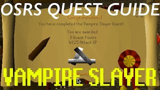 OSRS Vampire Slayer F2P Quest Guide Quick and Easy [upl. by Eng]